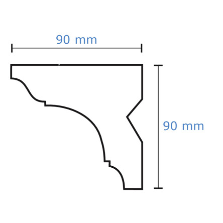 Blende für Gardinenstange FK1 #4