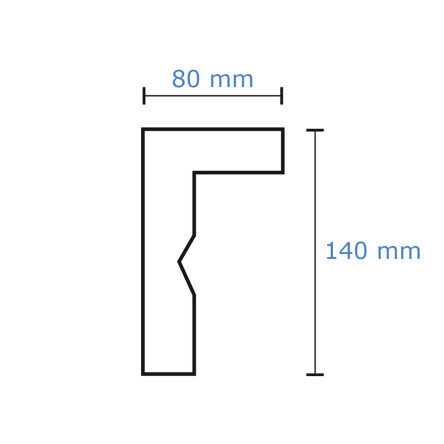 Vorhangleiste Stuckleiste FK3 #4