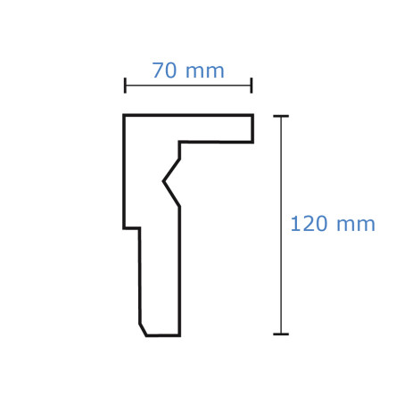 Vorhangleiste Stuck FK5 #4
