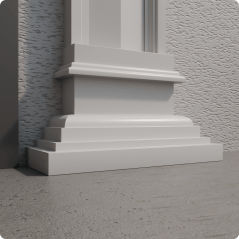 Kapitell des Pilasters Stuck BPI1