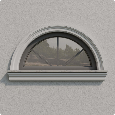 Bogen aus der Leiste für die Fassade K33 #3