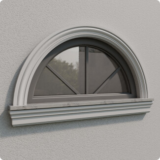 Bogen aus der Leiste für die Fassade K35