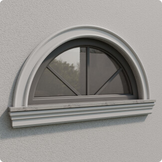 Bogen aus der Leiste für die Fassade K37
