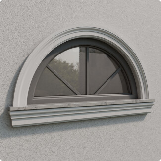 Bogen aus der Leiste für die Fassade K33
