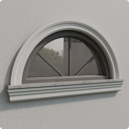 Bogen aus der Leiste für die Fassade K33 #2